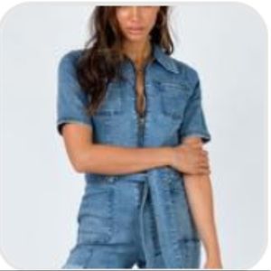 Princess Polly Denim Romper